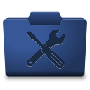 Blue Utilities Icon 128x128 png